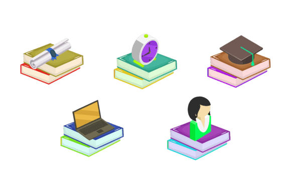 Education Book School Graphics for Handmade Creations
