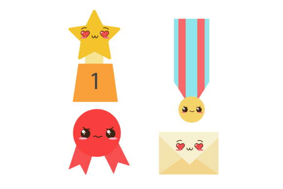 Kawaii Education School Graphics for Local Branding