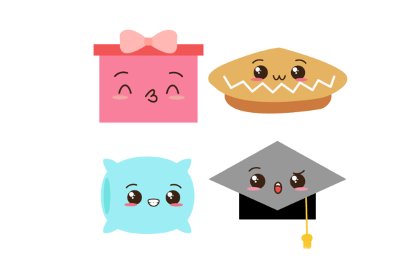 Kawaii Education School Vector Graphics