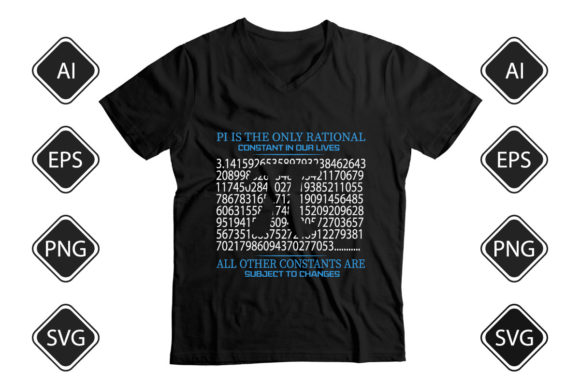 Pi Day Graphic T-shirt Design for Print Templates and Graphics