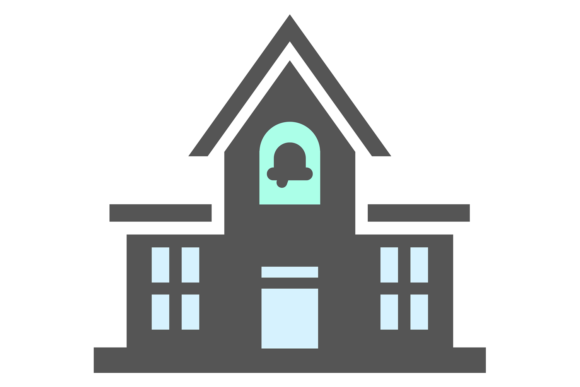 School Facade Graphic for Local Business Branding
