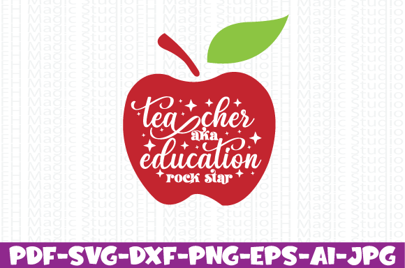 Teacher Aka Education Rock Star Graphics for T-Shirt Designs