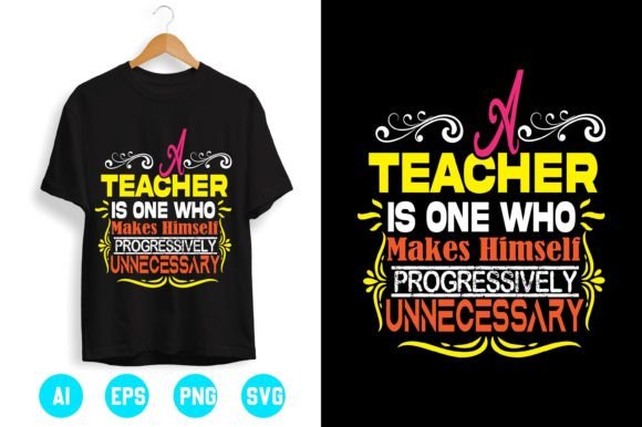Teacher T-shirt Design 12 - A Versatile Graphic for Handmade Creations