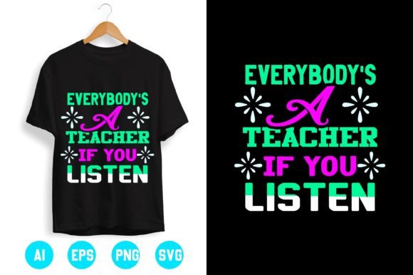 Teacher T-shirt Design 25: A Versatile Graphic for Local Branding